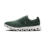On Cloud 6 men's running shoe in forest green with white sole