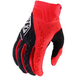 Troy Lee Designs SE Pro Glove in red and black colorway with geometric pattern