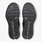 On Running Men's Cloudhorizon Waterproof shoes in Black/Eclipse showing top and sole view