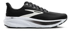 Brooks Ghost 17 men's running shoe in black, grey, and white colorway, lateral view
