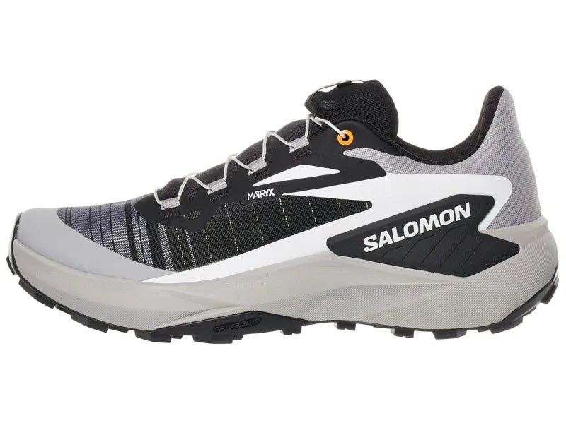 Salomon Genesis men's trail running shoe in black and gray colorway