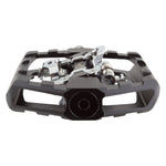 Origin8 Fiend MTB clipless pedals in black and silver with dual-sided design