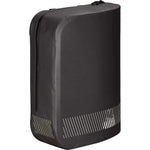 Specialized Tailwind black bicycle pannier bag with ventilation slots on clean white background