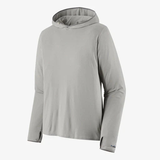 Patagonia Men's Tropic Comfort Natural UPF Hoody in light grey color
