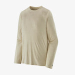 Patagonia Men's Tropic Comfort long sleeve crew neck shirt in natural beige color
