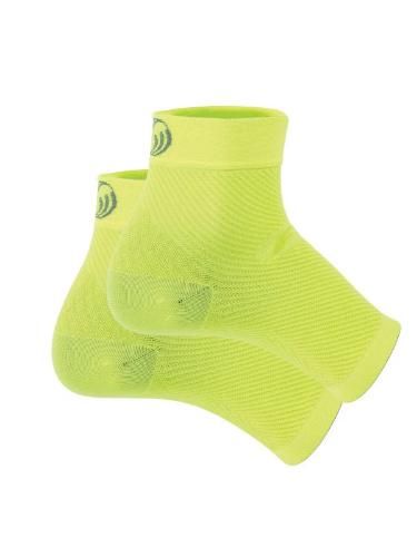 OS1ST FS6 Performance Foot Sleeve in fluorescent yellow color with compression support design