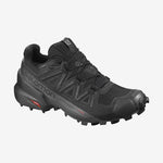 Salomon Speedcross 5 women's trail running shoe in all black colorway