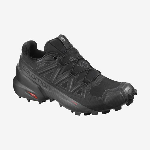 Salomon Speedcross 5 women's trail running shoe in all black colorway