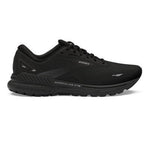 Brooks Adrenaline GTS 23 men's running shoe in all black colorway