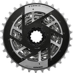 SRAM Force XG-1270 12-speed cassette in silver and black, 10-33T, XDR driver