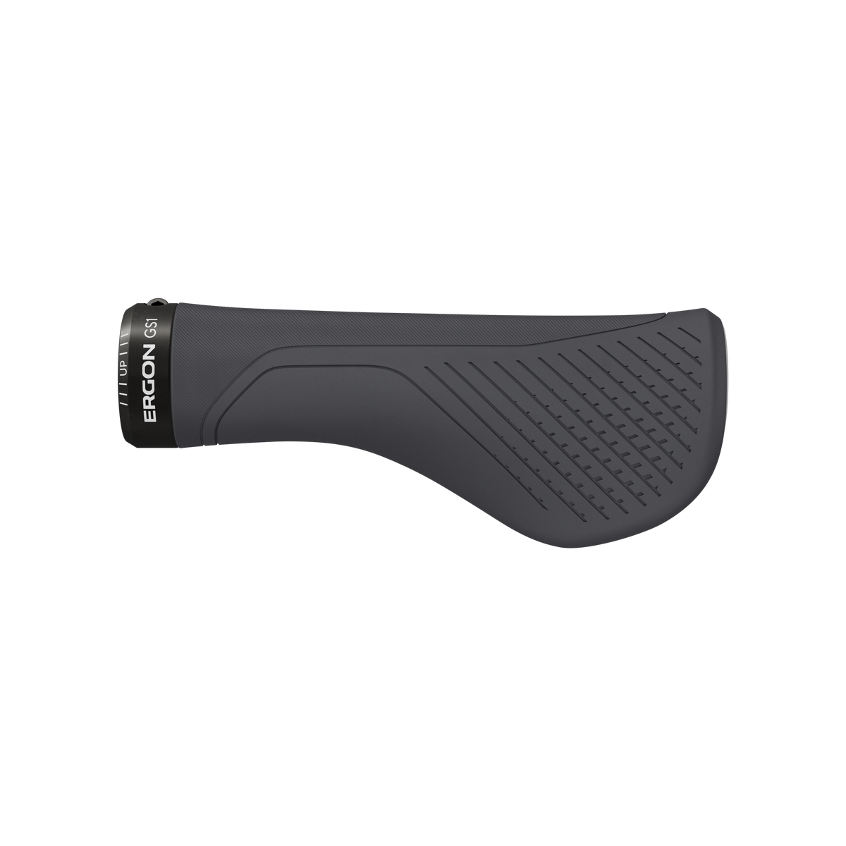 Ergon GS1 Evo ergonomic bicycle handlebar grip in moondust grey with textured surface