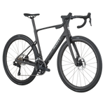 Scott Addict 30 road bike in matte grey with aerodynamic frame and drop handlebars