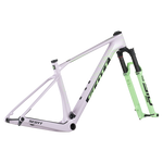 Scott Scale RC World Cup HMX mountain bike frame in hush purple with green fork