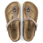 Birkenstock Gizeh sandals in mocha brown with toe post design and adjustable ankle strap