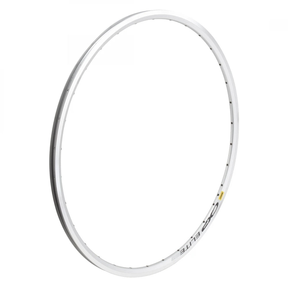 Mavic CXP Elite 700C bicycle rim in silver with machined sidewall finish