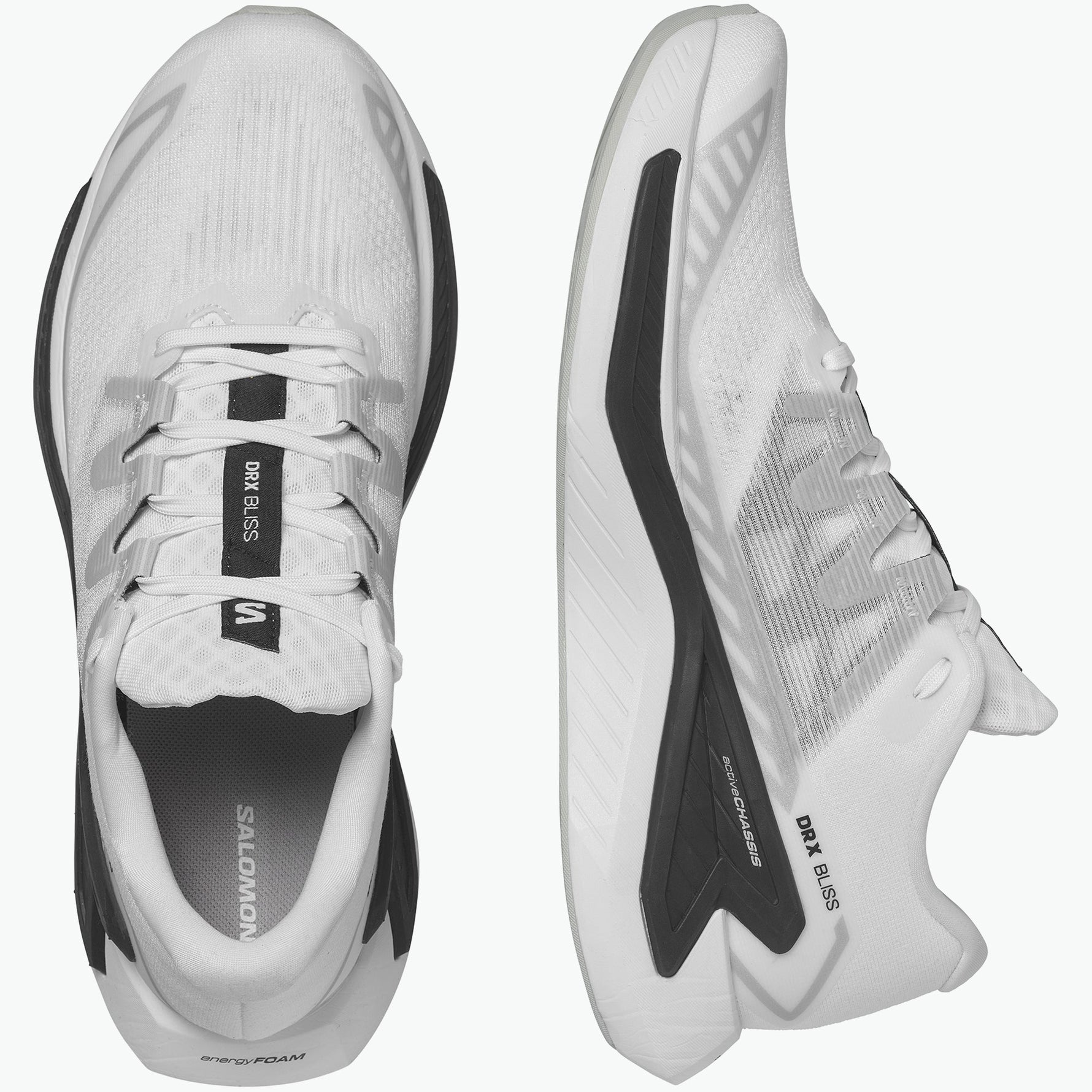 Salomon DRX Bliss women's running shoes in white with black details