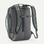 Patagonia Black Hole MLC backpack in Noble Grey with teal trim and straps