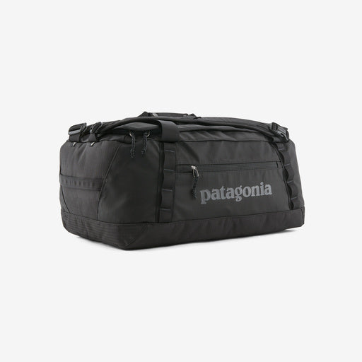 Patagonia Black Hole Duffel 40L in black with shoulder straps