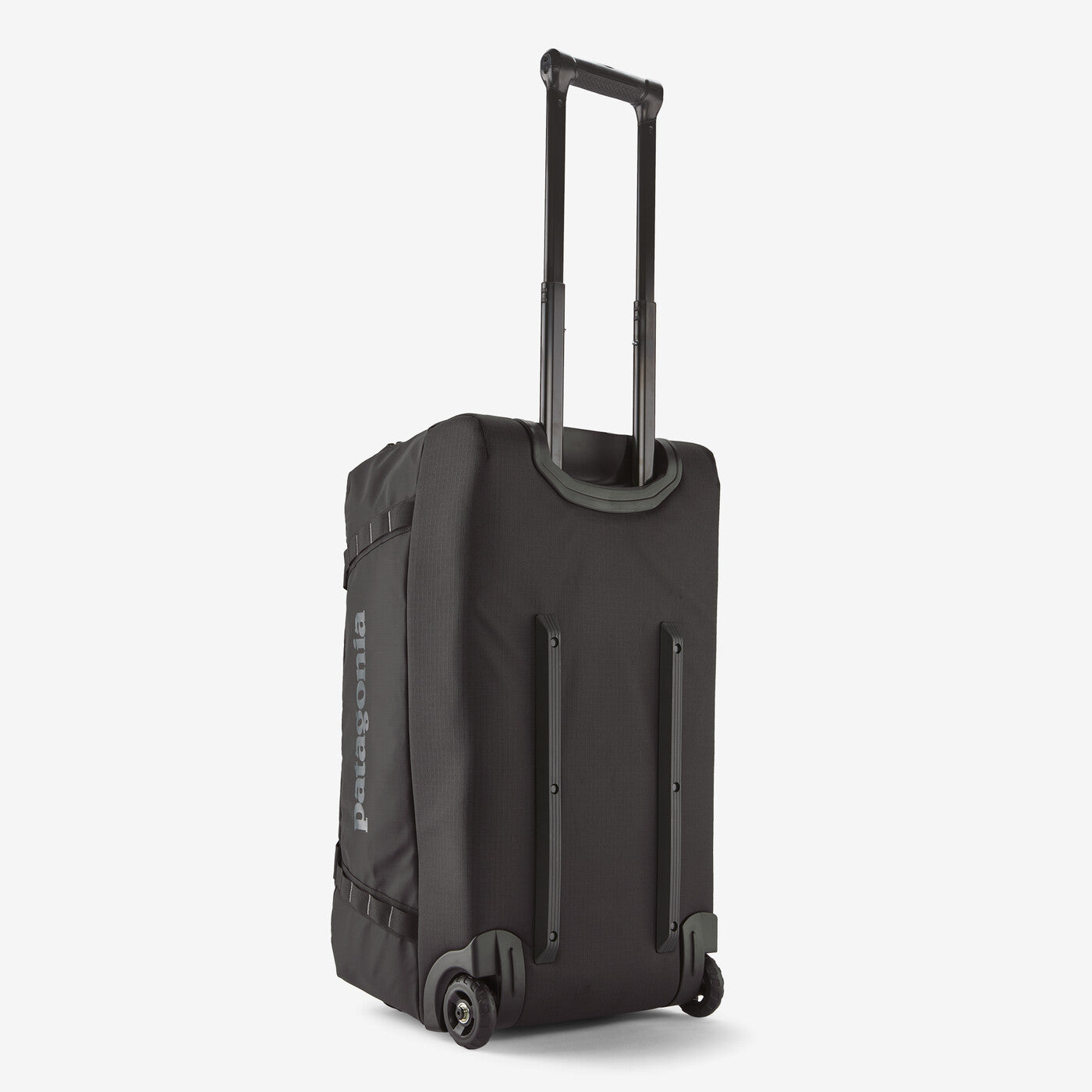 Patagonia Black Hole Wheeled Duffel 70L in black with extended handle