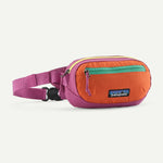 Patagonia Terravia Mini Hip Pack in colorful faded magenta and orange design