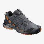 Salomon XA Pro 3D v8 GTX men's trail running shoe in grey with orange details
