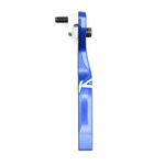 K-Edge Pro Road Braze-on Chain Catcher in blue anodized aluminum with threaded bolt mount