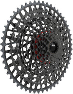 SRAM XS-1295 T-Type Eagle 12-speed 10-52t cassette shown at slight angle on white background