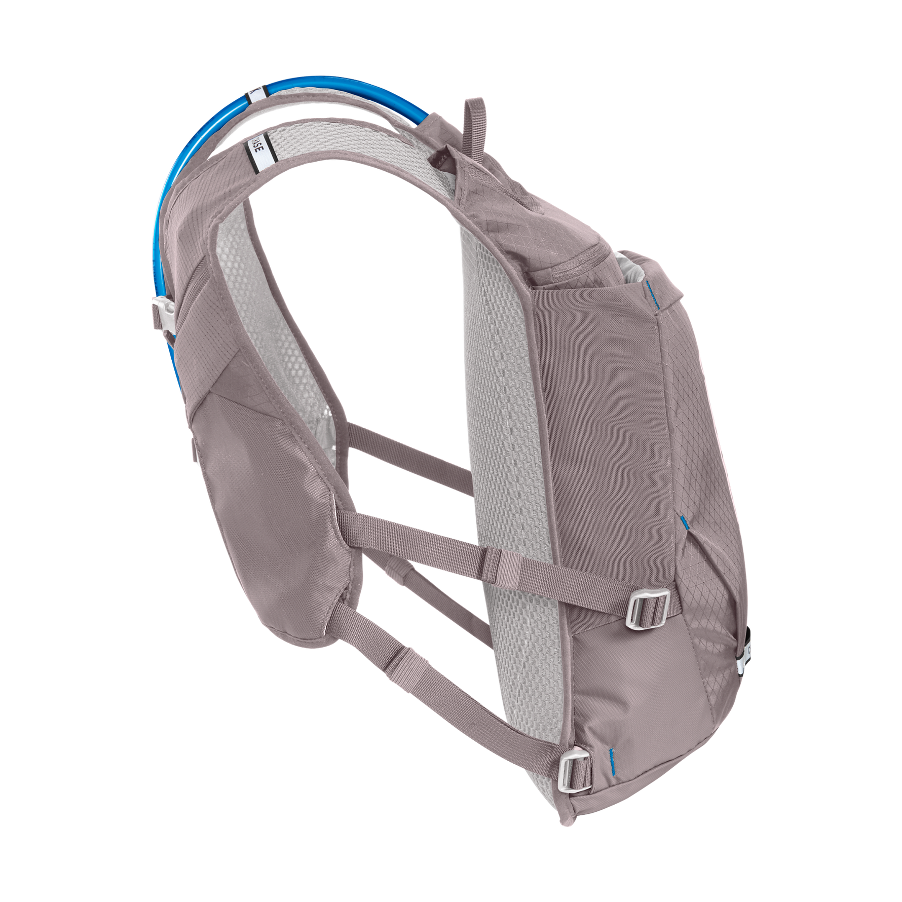 CamelBak Women's Chase Adventure 8 hydration vest in purple dove with blue reservoir tube