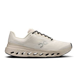 On Cloudsurfer Next running shoe in ivory and silver colorway with CloudTec sole