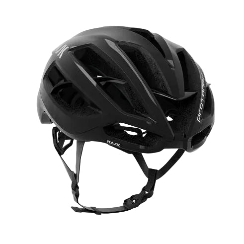 Kask Protone Icon cycling helmet in black matte finish with ventilation channels