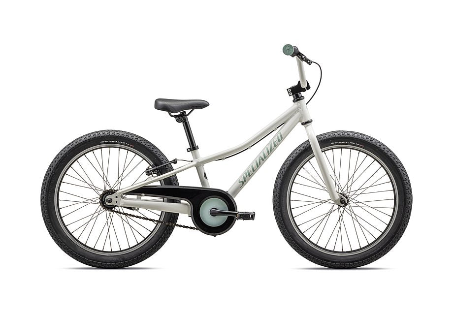 Specialized Riprock Coaster 20 inch kids bike in white with black accents