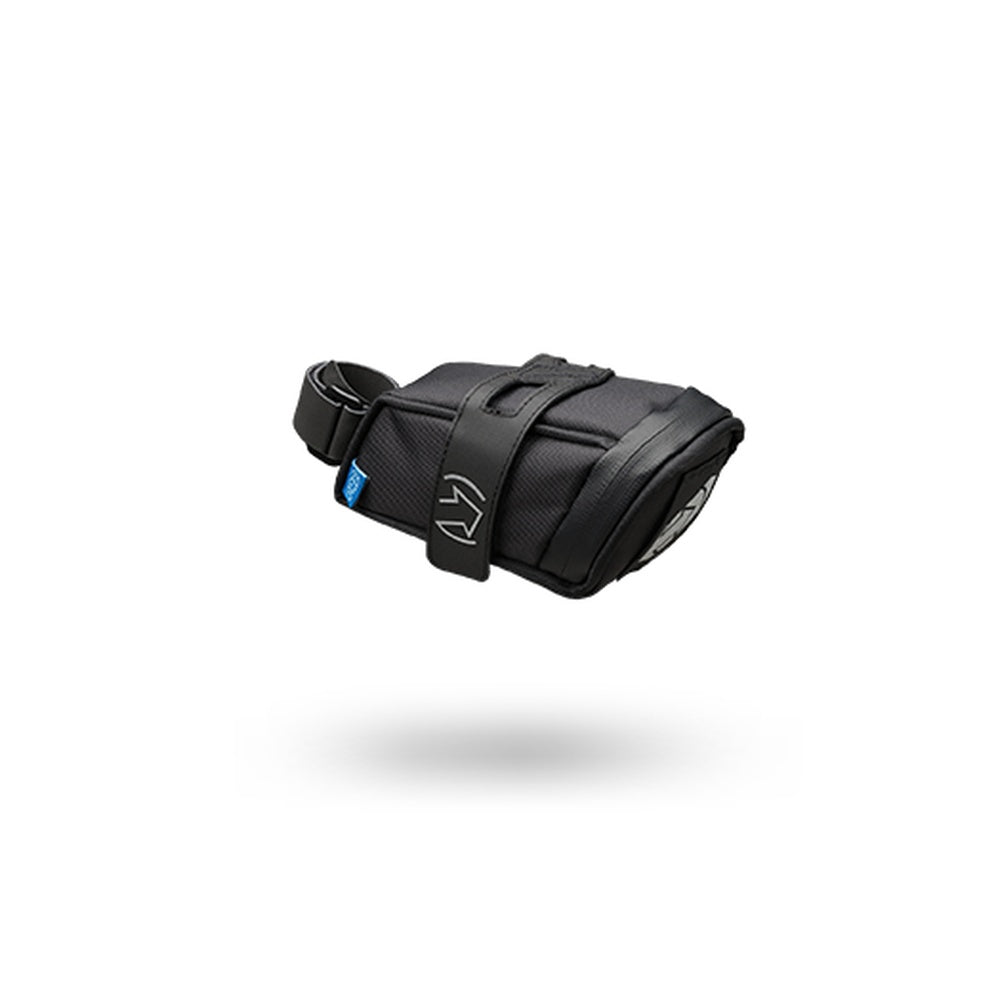 PRO Performance black bicycle saddle bag with strap mounting system, medium size