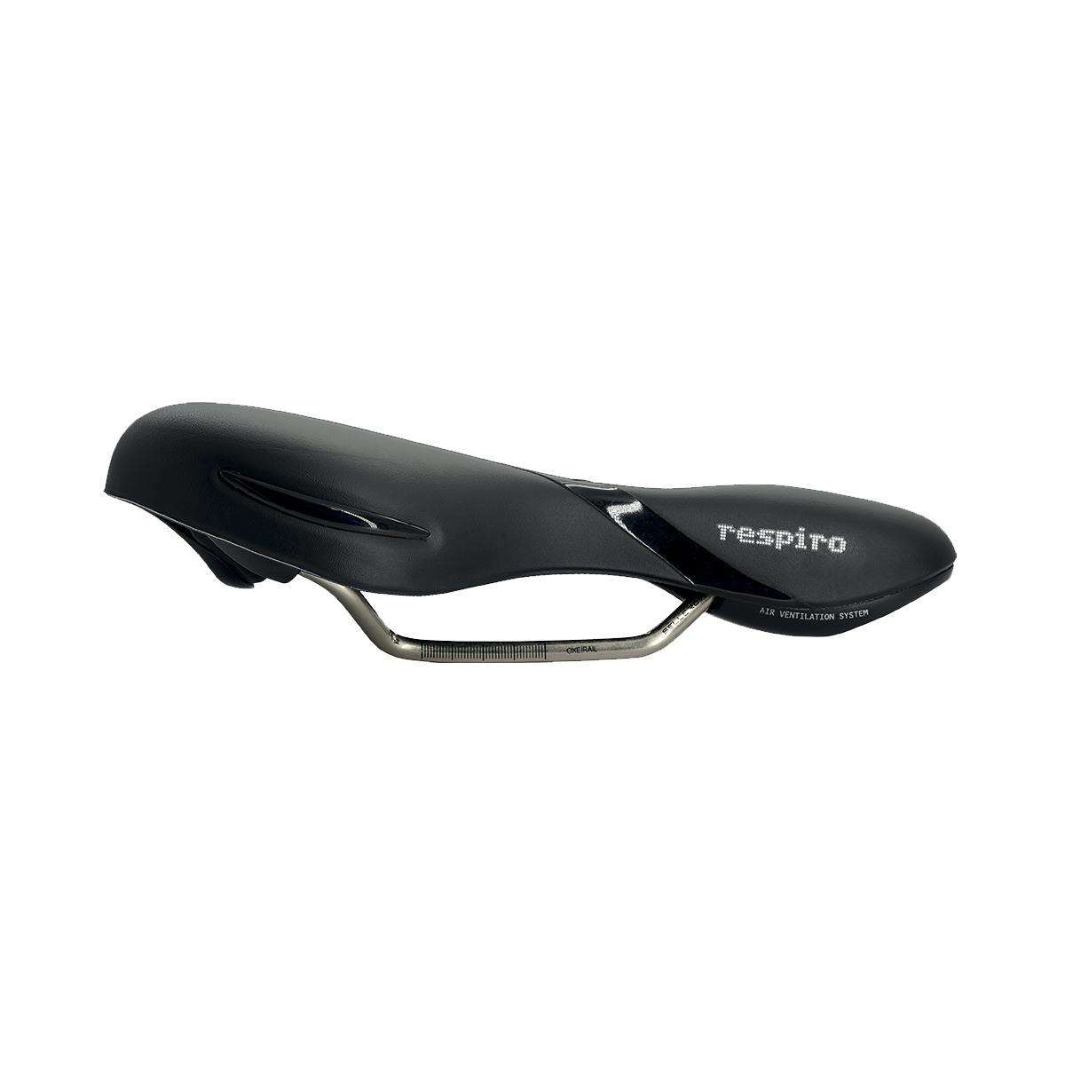 Selle Royal Respiro Athletic black bicycle saddle with air ventilation system