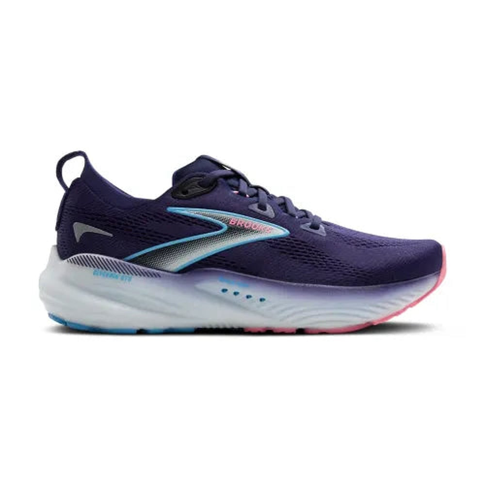 Brooks Glycerin GTS 22 women's running shoe in purple navy colorway