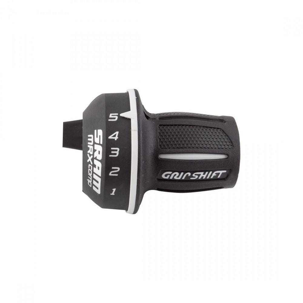 SRAM MRX COMP 5-speed rear bicycle shifter in black with grip shift design
