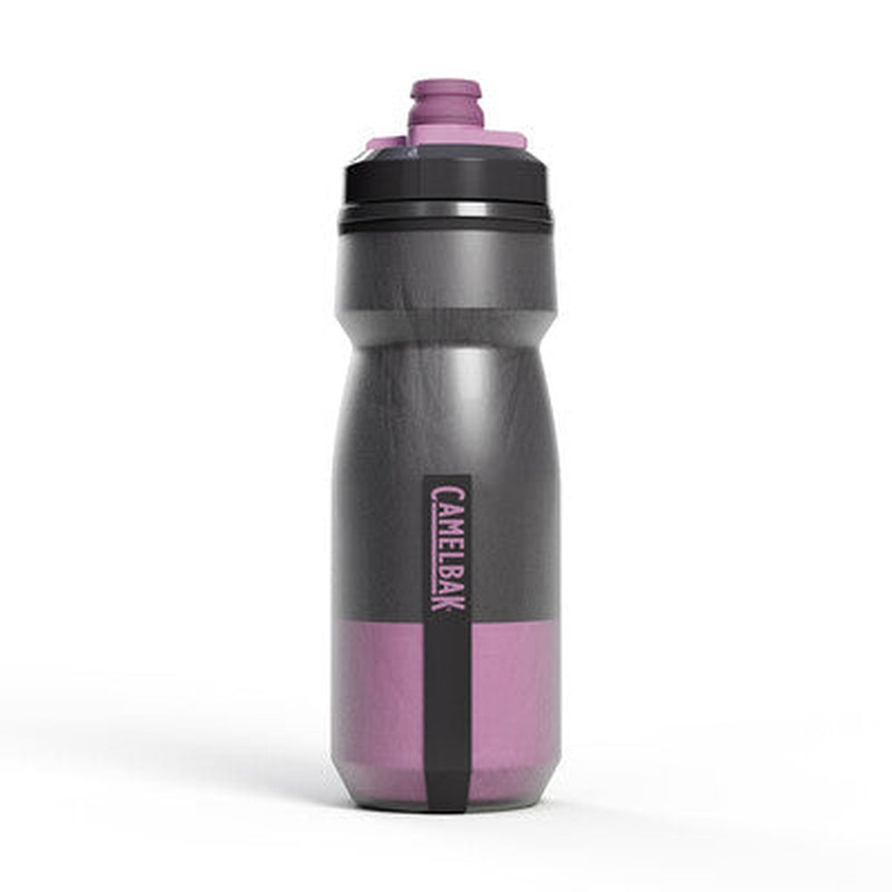 CamelBak Podium 21oz water bottle in mercury gray with blush pink bottom