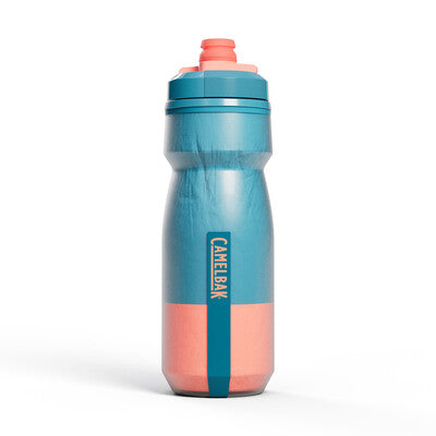CamelBak Podium 21oz water bottle in mercury blush colorway with teal and coral design