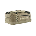 Patagonia Black Hole Duffel 55L in Weathered Stone, front three-quarter view on white background