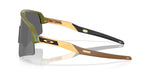 Oakley Sutro Lite Sweep sunglasses in fern green with gold accents and dark lenses