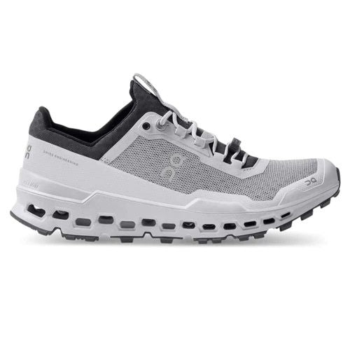 On Cloudultra women's running shoe in glacier/frost colorway with distinctive cloud sole