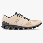 On Cloud X 3 women's running shoe in fawn and magnet colorway