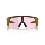 Oakley Meta Vanguard sunglasses in black frame with Prizm Transitions Ember pink lenses