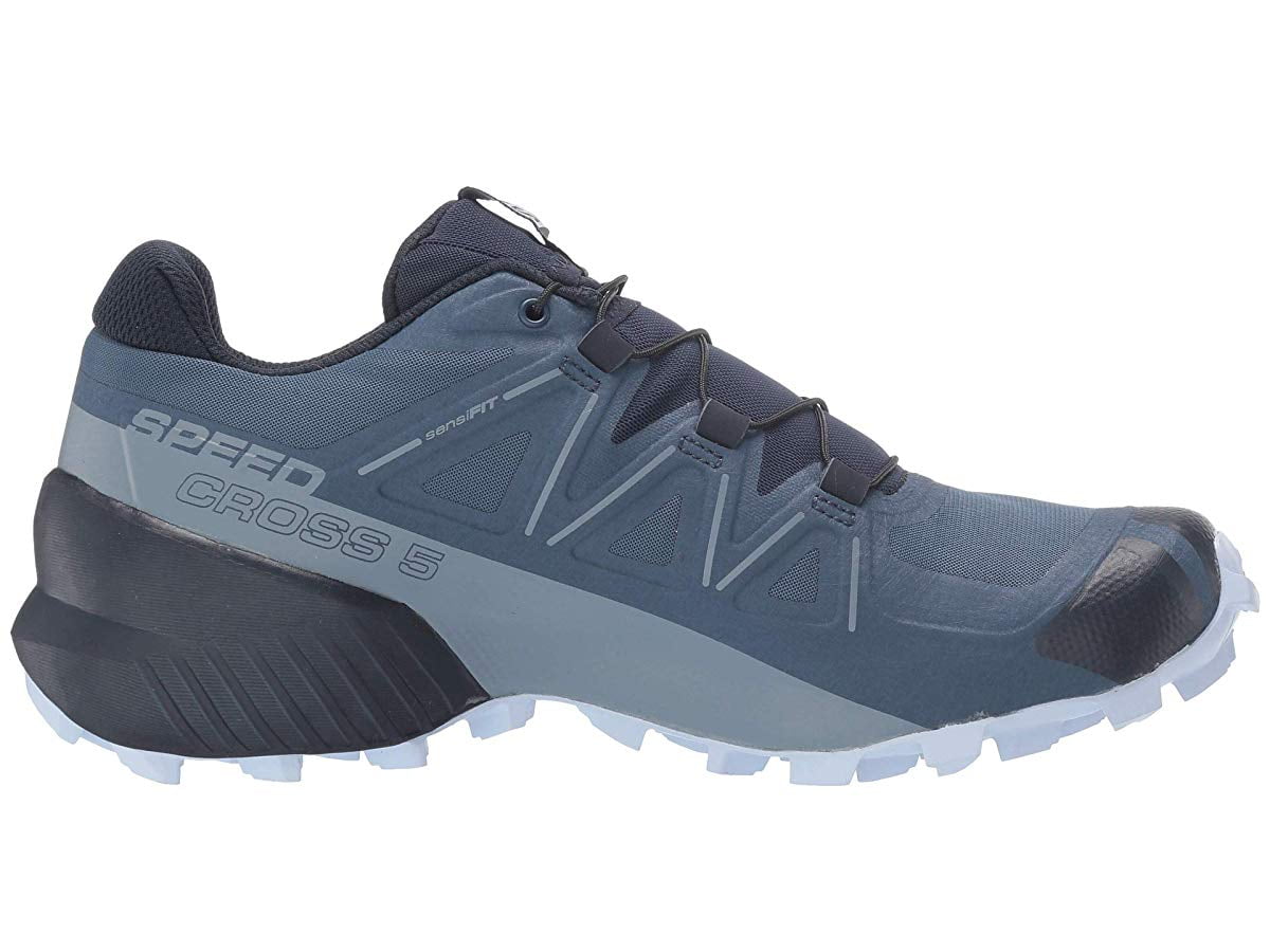 Salomon Speedcross 5 women's trail running shoe in blue navy colorway