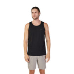 Fox Racing men's black sleeveless tank top with small fox head logo on chest