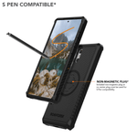 Black Rokform Galaxy S23 Ultra case with S Pen and non-magnetic plug feature