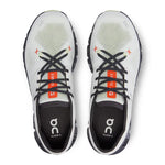On Cloud X 3 men's running shoes in ivory with orange flame accents