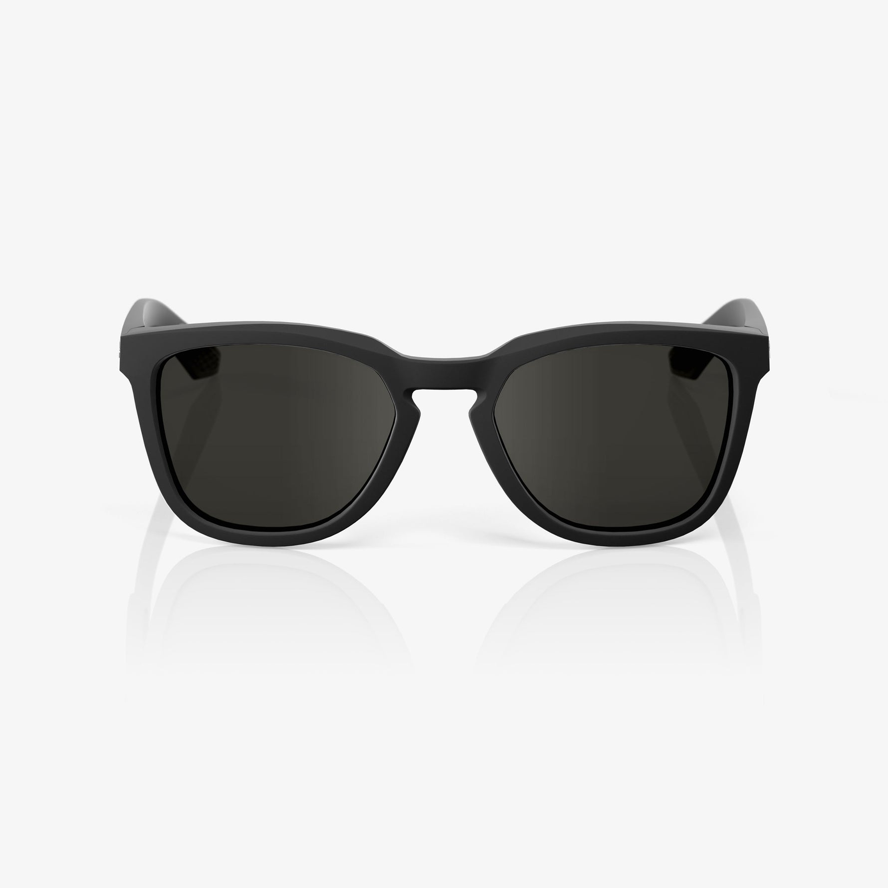 100% S2 sunglasses in soft tact black frame with smoke lenses