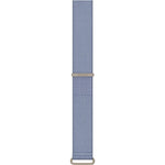 Garmin CIRQA accessory watch band in light blue with beige metal hardware