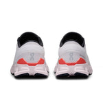 On Cloud X 4 women's running shoes in silver and flame orange colorway