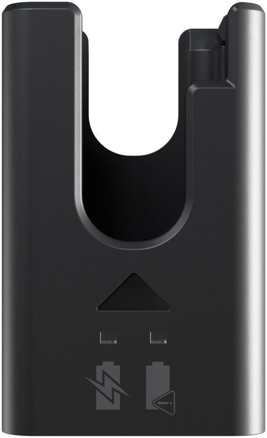 Shimano EC-DN100A battery charger in black with charging indicator icons on front